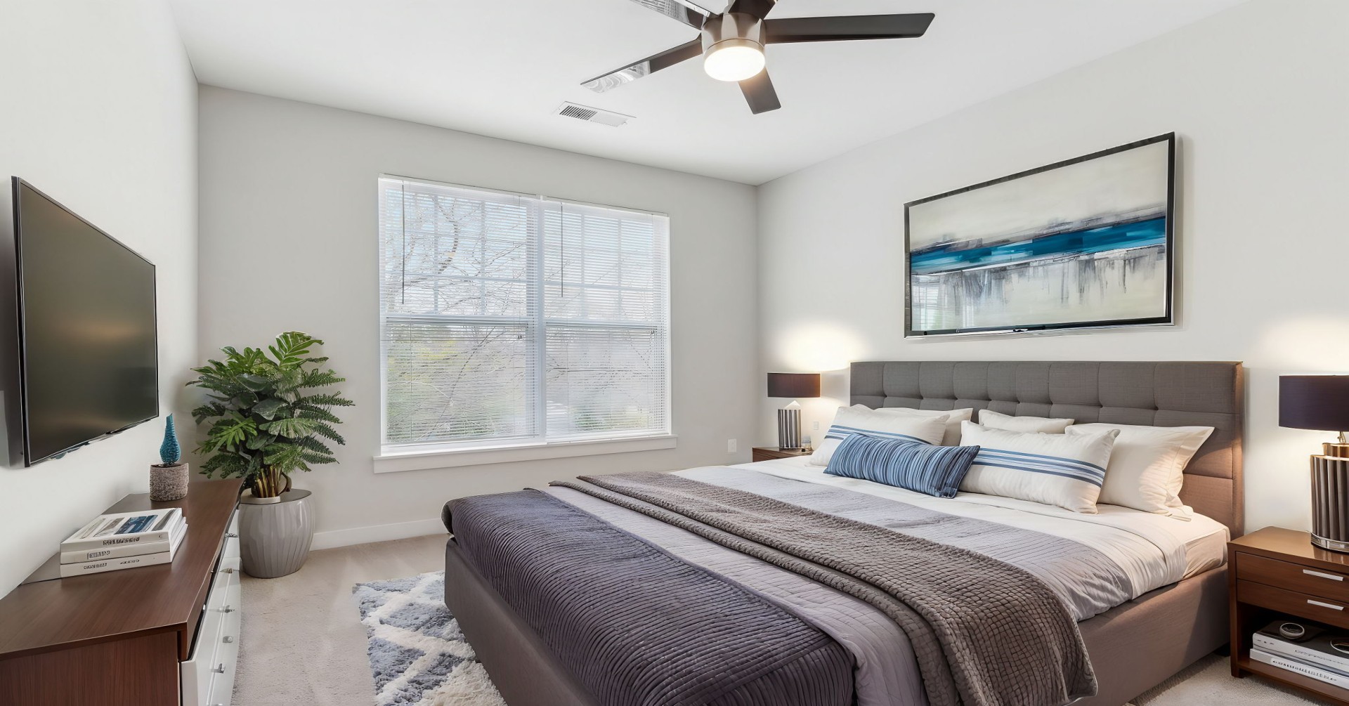 City Flats Walnut Bedroom